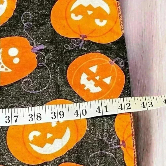 Halloween Happy Orange Pumpkins Fall Harvest Vinyl Rectangular Tablecloth 60X84 - Picture 4 of 5